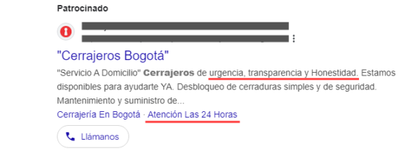 anuncios para cerrajeros